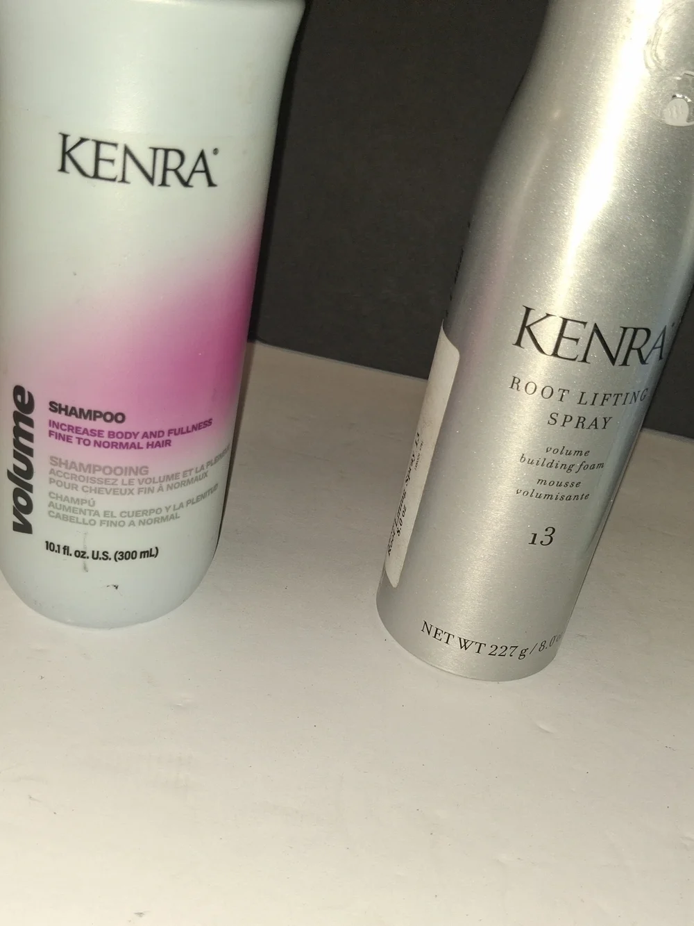 Kenra Volume Shampoo & Moisture Conditioner root lifting root spray Set